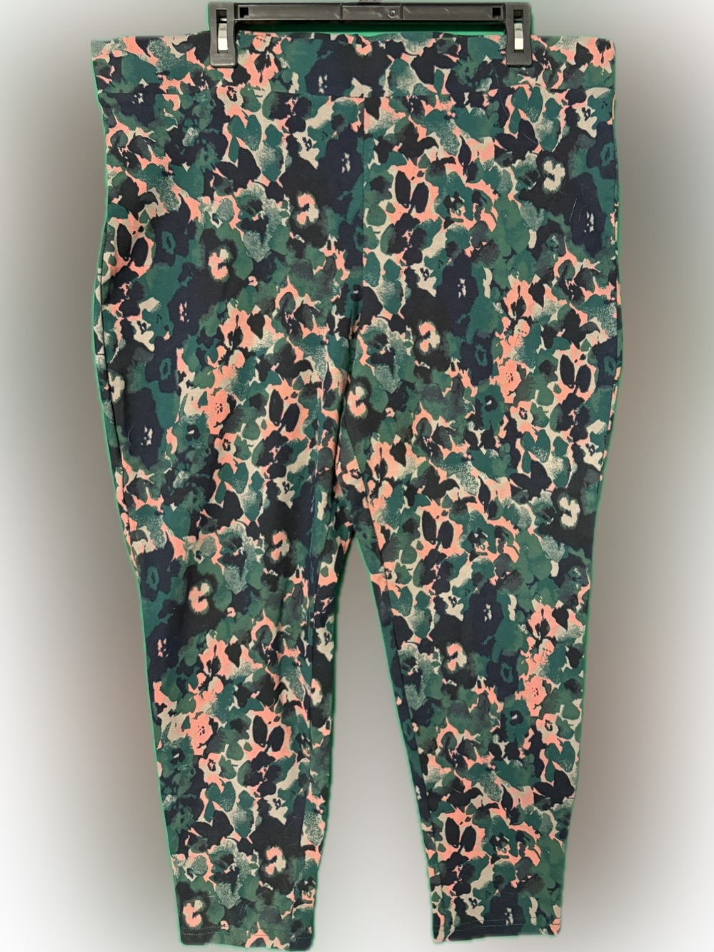 torrid Green and Pink Floral-Print Leggings
